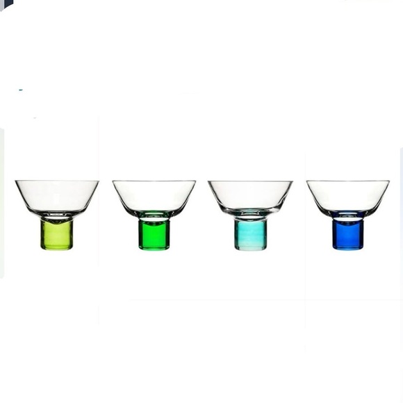 Green & Blue Martini Glasses Set of 4 - Picture 8 of 10